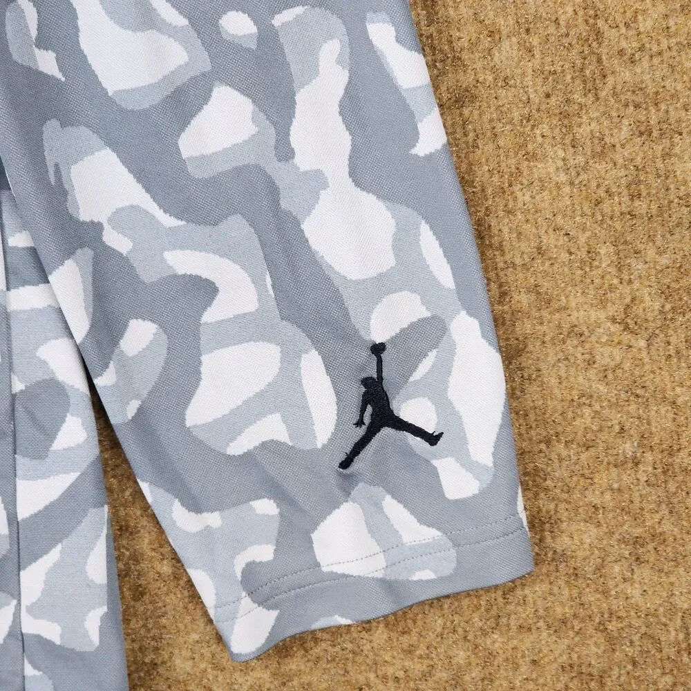 Air Jordan Jumpman Camo Gray Long Sleeve T-Shirt XXL Dri-Fit Crewneck Wicking